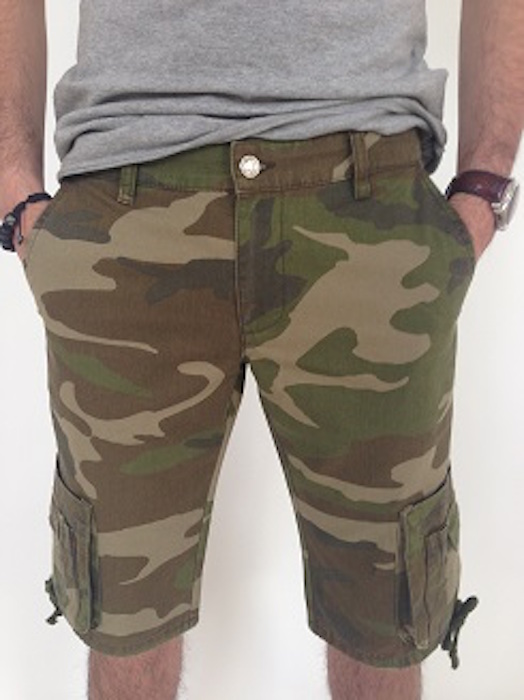 camouflage sweat shorts